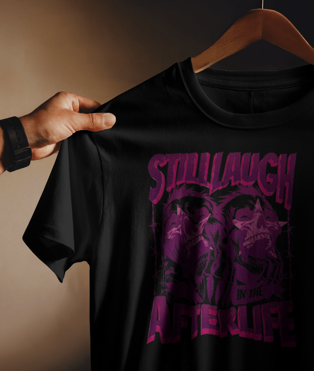 STILL LAUGH BLACK TSHIRT