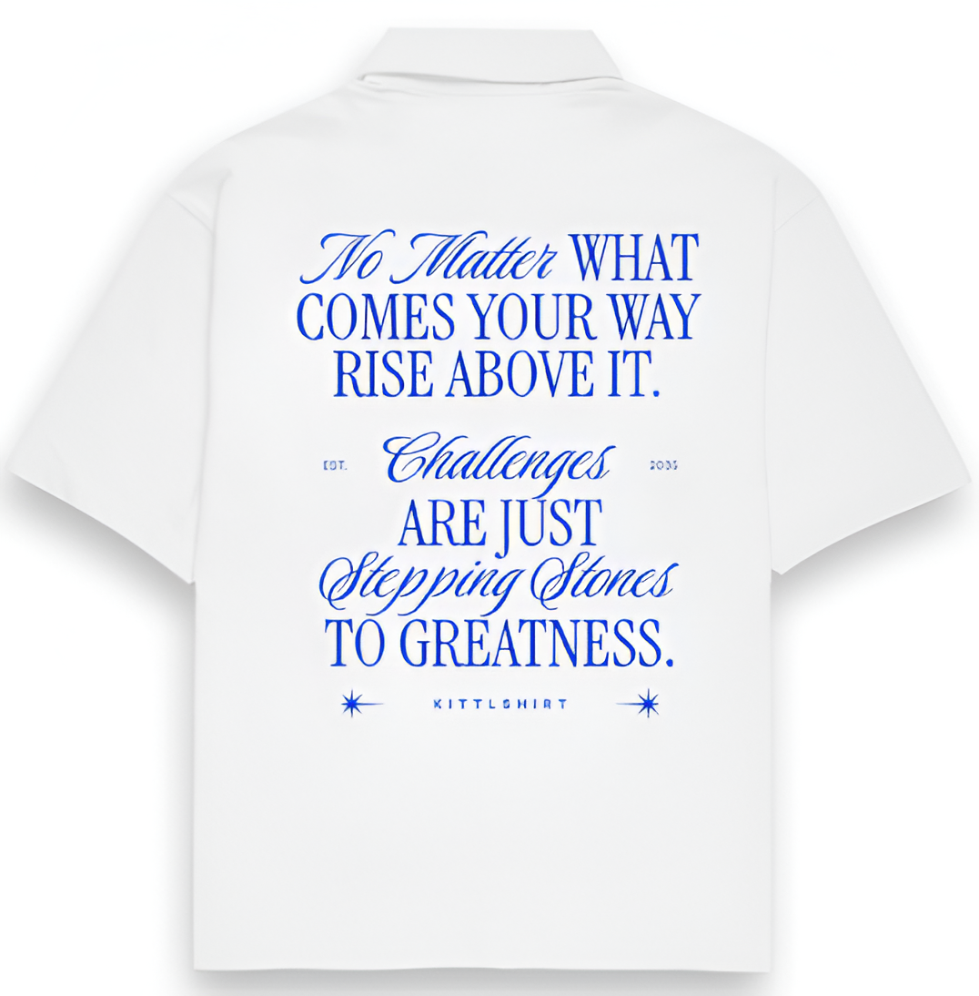 BACK QUOTE WHITE SHIRT