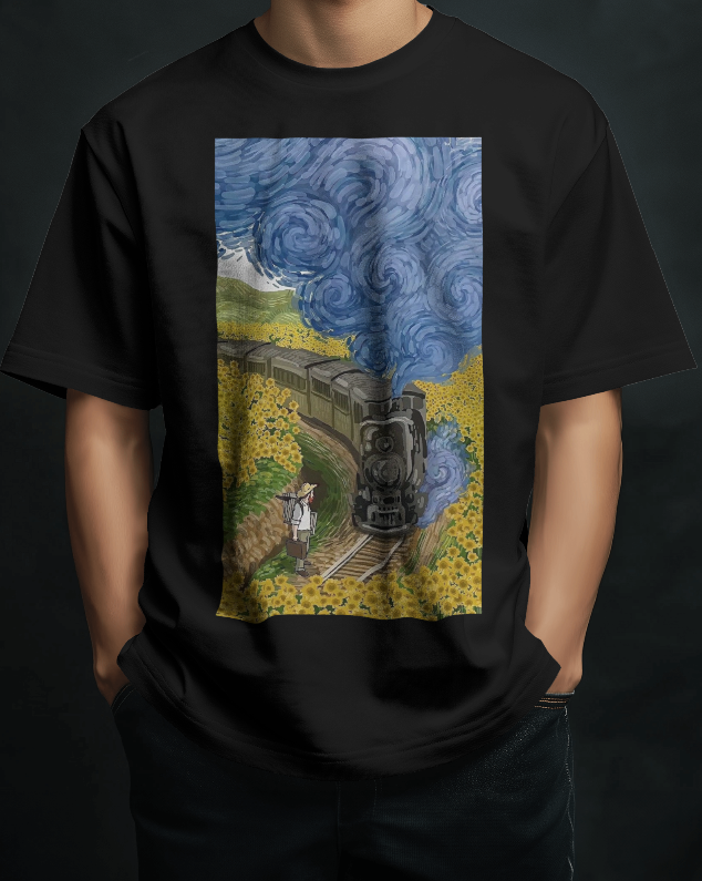 OLD THEME REGULAR BLACK TEE