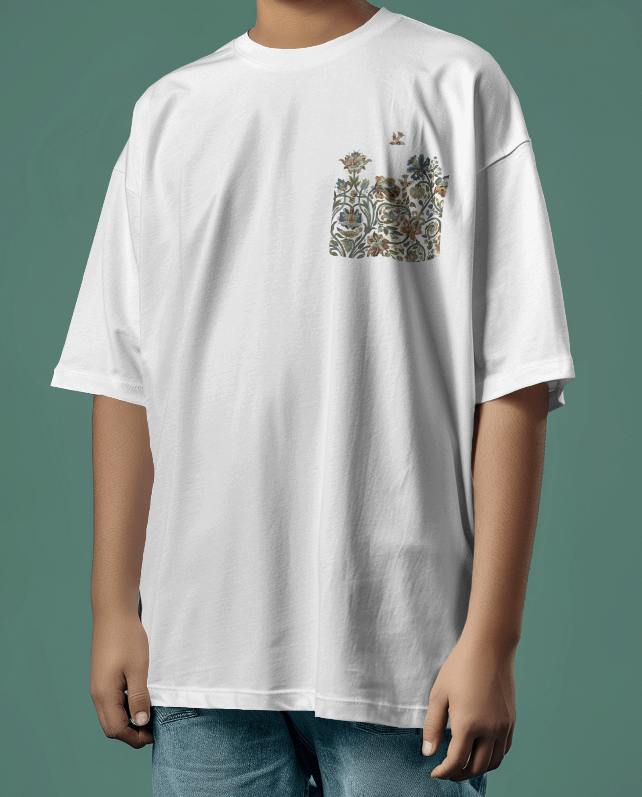 Unisex BIRD PKT WHITE TSHIRT
