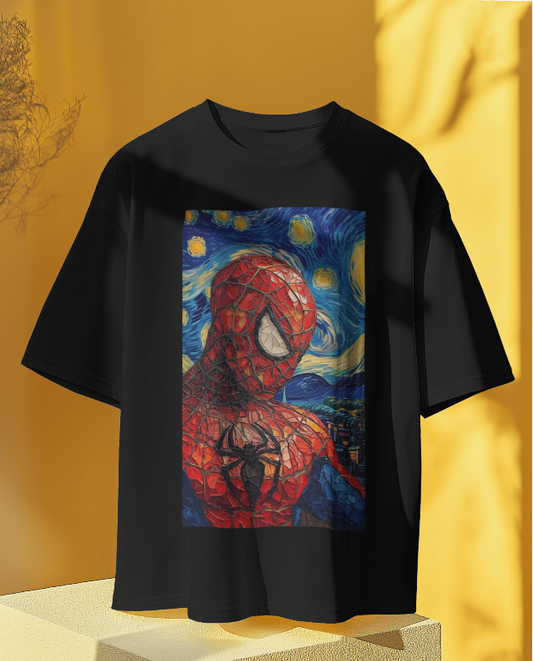 SPIDY REGULAR BLACK TEE
