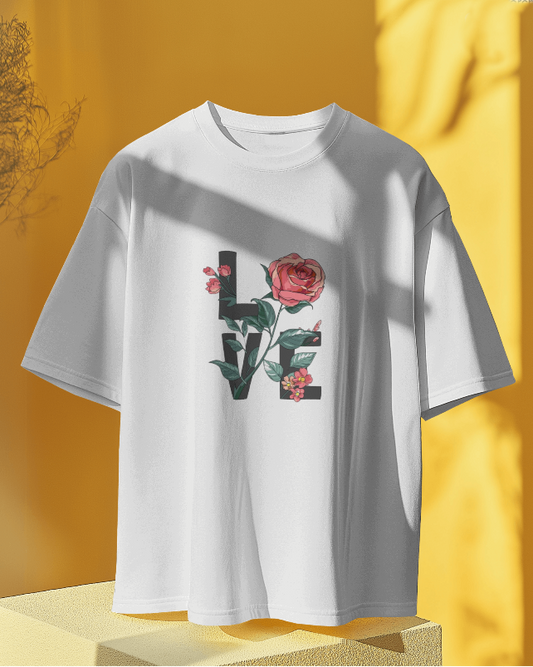 ROSE LOVE REGULAR WHITE TEE