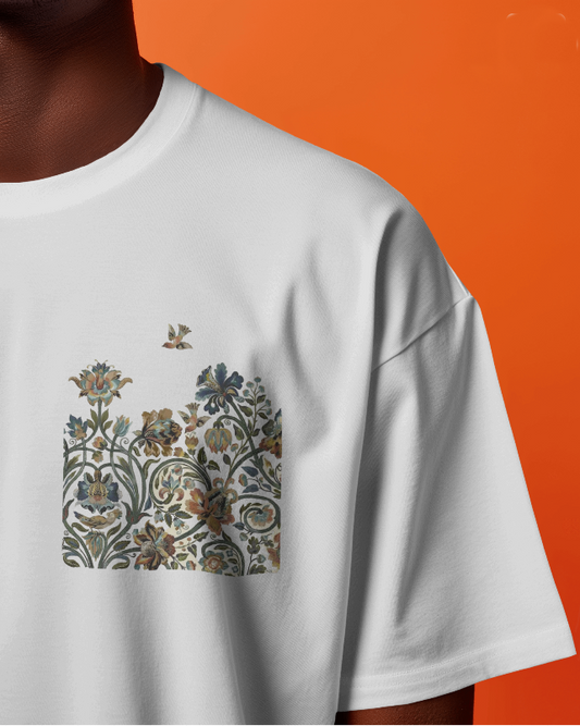 Unisex BIRD PKT WHITE TSHIRT