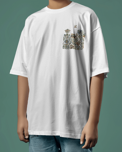 Unisex BIRD PKT WHITE TSHIRT