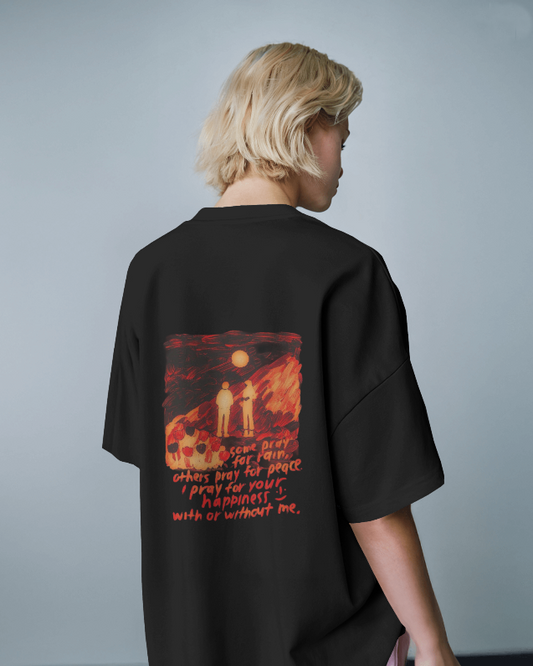 Unisex HAPPINESS BLACK TSHIRT