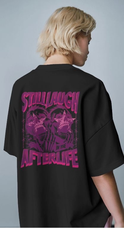 STILL LAUGH  BLACK TSHIRT